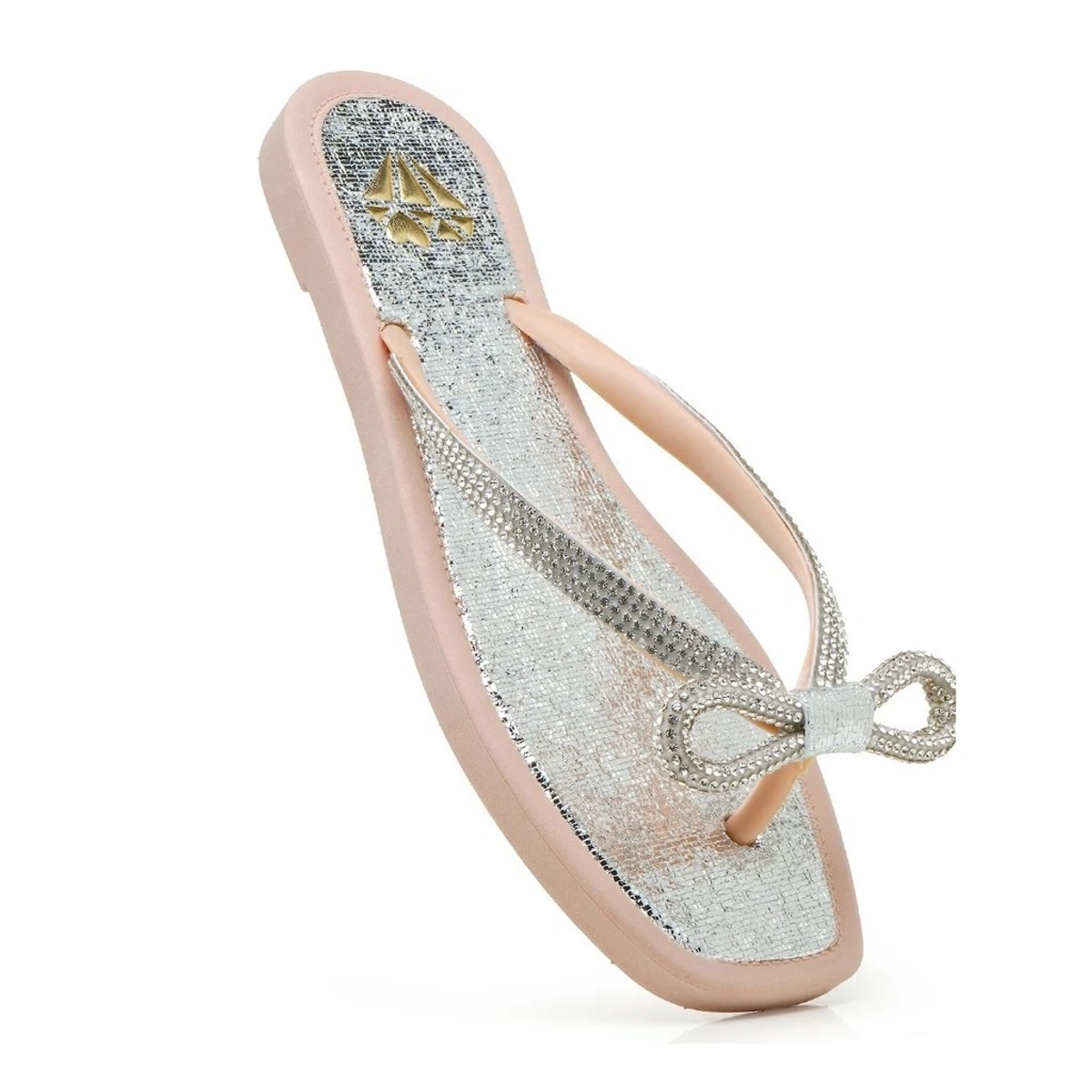 Chinelo Feminino Metalizado com Laço - Imagem 9