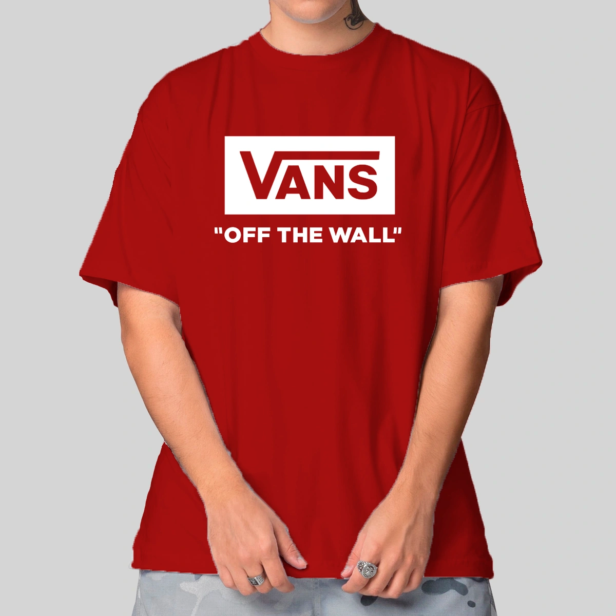 Camiseta Masculina Oversized Vans Off The Wall - Imagem 7