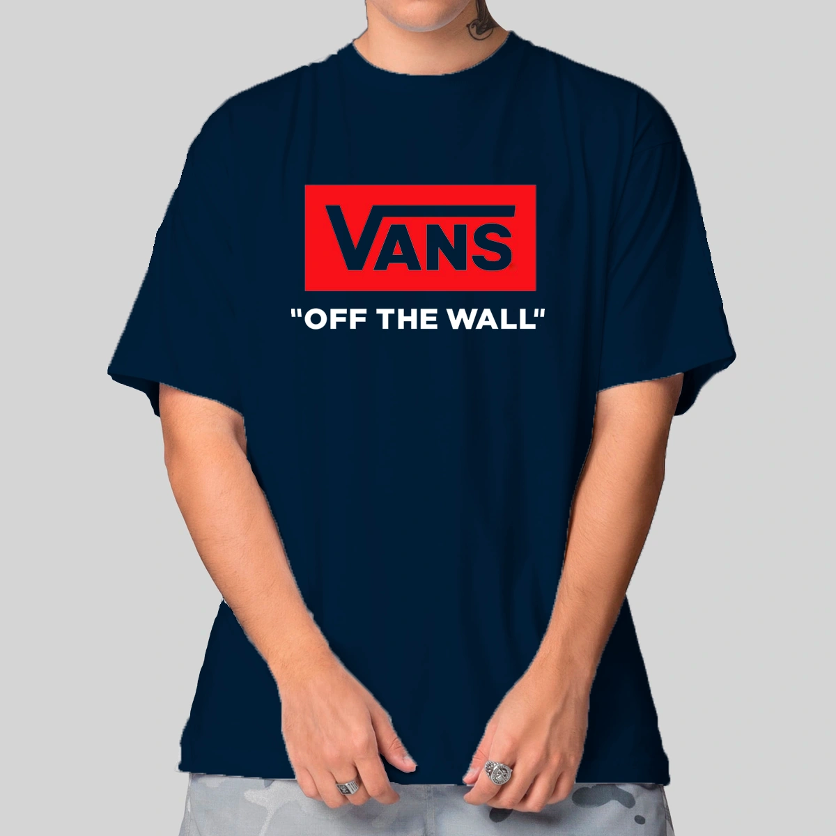 Camiseta Masculina Oversized Vans Off The Wall - Imagem 10