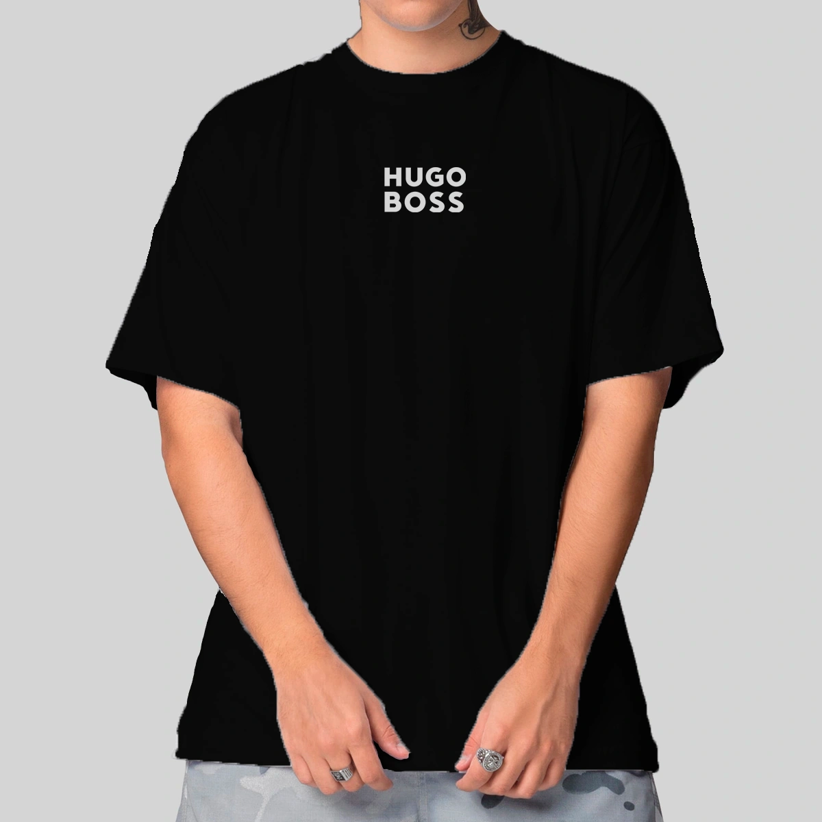 Camiseta Masculina Oversized Hugo Boss - Imagem 4