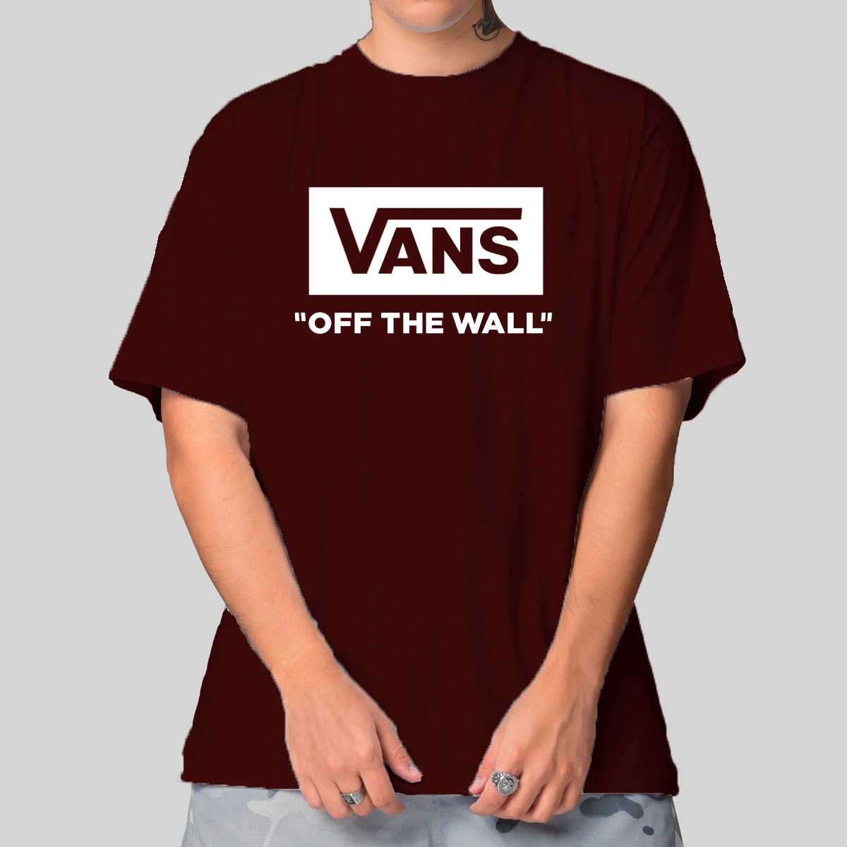 Camiseta Masculina Oversized Vans Off The Wall - Imagem 13