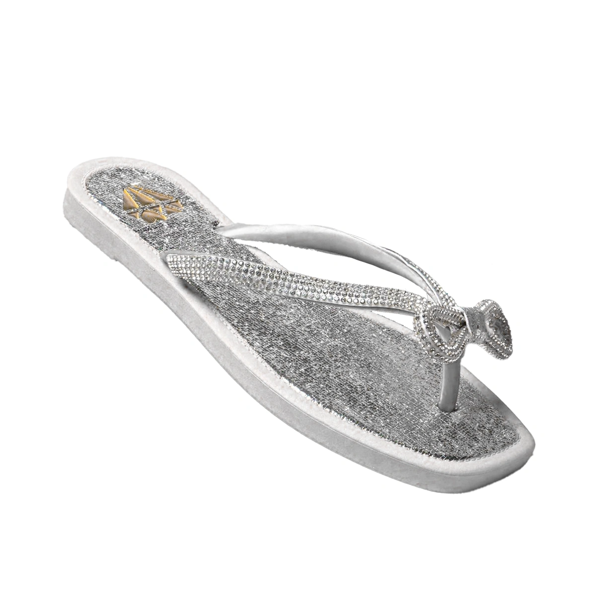 Chinelo Feminino Metalizado com Laço - Imagem 2