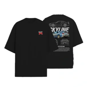 Camiseta Masculina Oversized Skyline R34