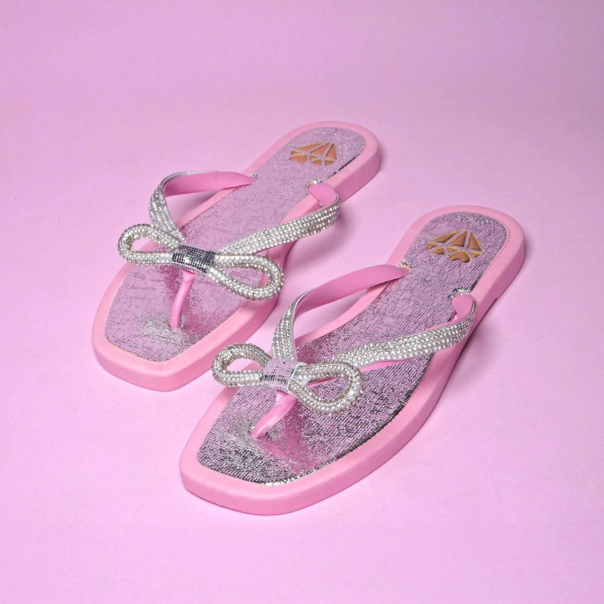 Chinelo Feminino Metalizado com Laço - Imagem 7