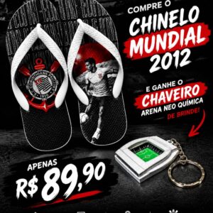 chinelo mundial 2012 + brinde chav. Neo Química Arena